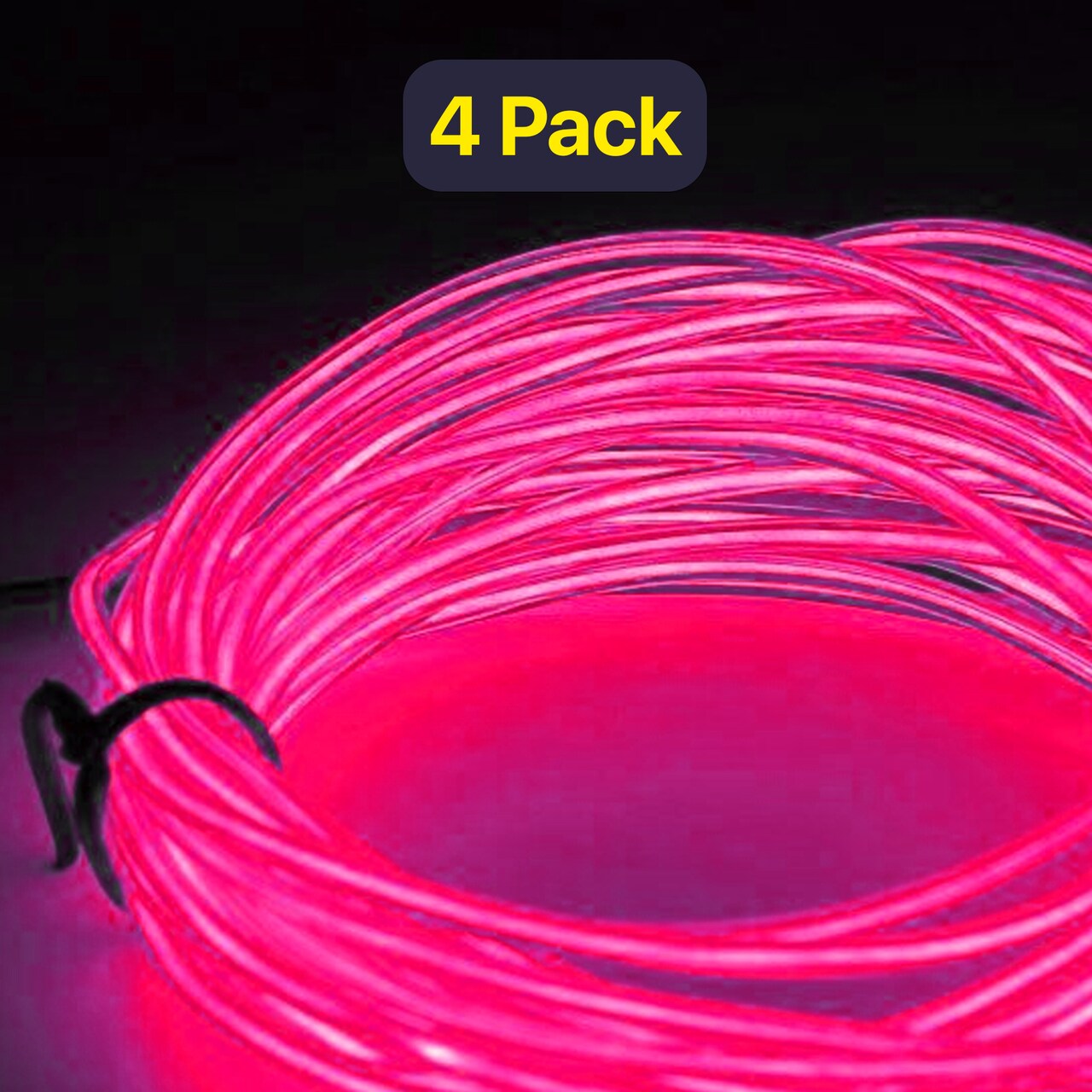 Flexible Neon Wire — 9ft Wearable Glow Light, Battery Powered with Belt Clip